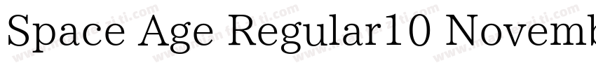 Space Age Regular10 November 5 2字体转换